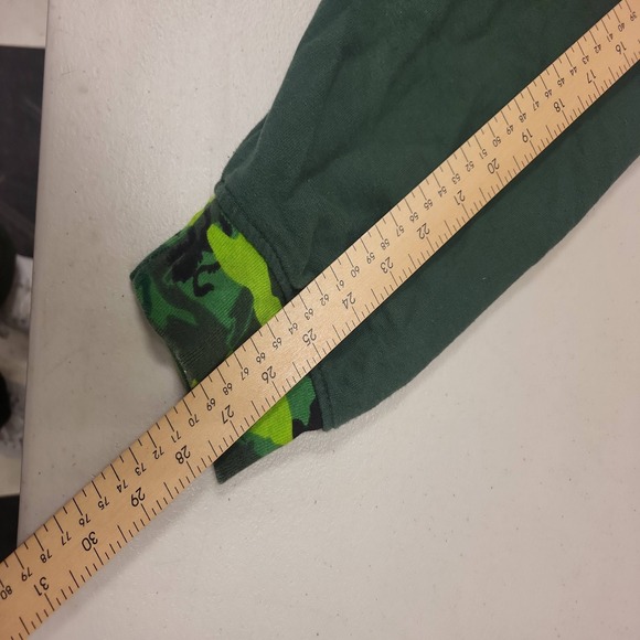 I am an Individual Jacket Mens Extra Large XL Green Camo Full Zip Cotton Blend - Picture 6 of 16